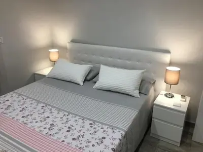 Cama o camas de una habitación en Apartamento estilo nórdico en Malasaña (Madrid Centro)