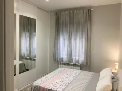 Cama o camas de una habitación en Apartamento estilo nórdico en Malasaña (Madrid Centro)