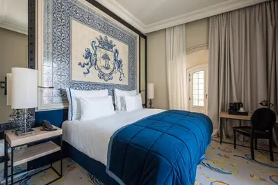 Cama o camas de una habitación en Pestana Collection Plaza Mayor