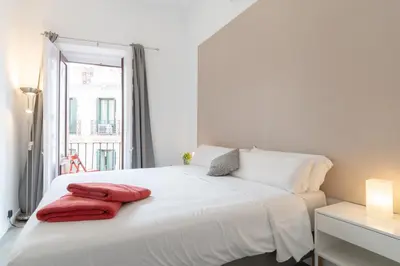 Cama o camas de una habitación en PLAZA MAYOR by MONARO