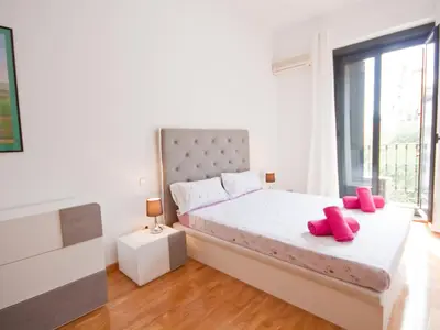 Cama o camas de una habitación en Flexliving Concepción - monthly rentals & other non tourist stays only