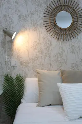 Cama o camas de una habitación en Atocha Art Apartment