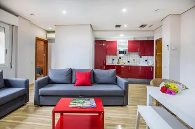 Zona de estar de Mola Suites