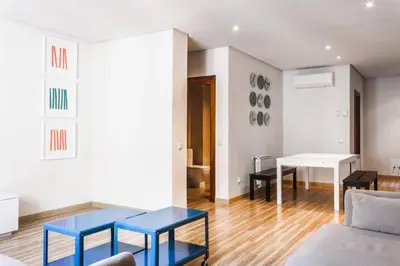 Zona de estar de Mola Suites