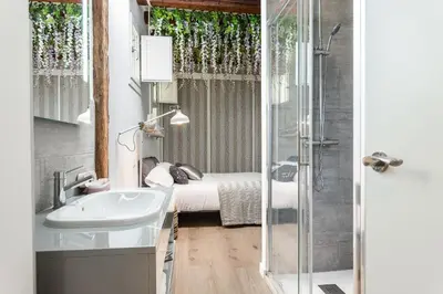 Cama o camas de una habitación en Waou MADRID es MIA - Corta Duración
