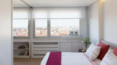 Cama o camas de una habitación en Heima Colon Square Amazing Views