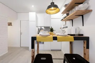 Una cocina o zona de cocina en Cozy Apartment-1BED 1BATH- Barrio Salamanca