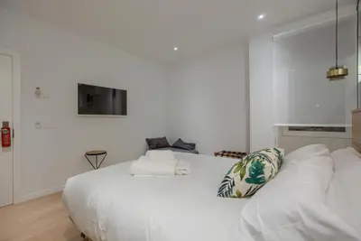 Cama o camas de una habitación en The Match Madrid