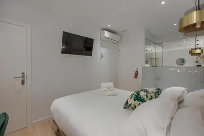 Cama o camas de una habitación en The Match Madrid