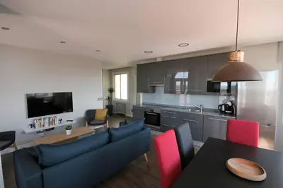 Una cocina o zona de cocina en Ático en la Gran Vía con Terraza al Palacio Real