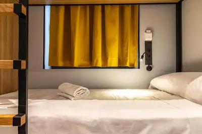 Cama o camas de una habitación en Petit Hostel La Latina