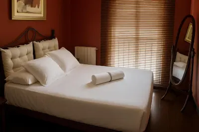 Cama o camas de una habitación en Nice 2 bedrooms Madrid downtown
