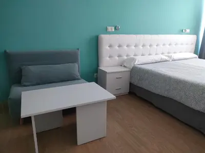 Cama o camas de una habitación en Boutique Urban Madrid Génova