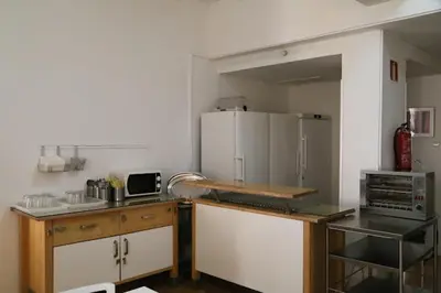 Una cocina o zona de cocina en Hostel Palacio