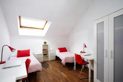 Cama o camas de una habitación en Hostel Palacio