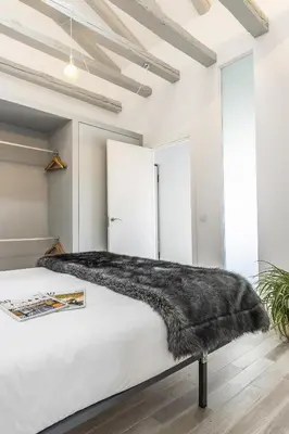 Cama o camas de una habitación en Waou SKY OF MADRID es MIA - Corta Duración