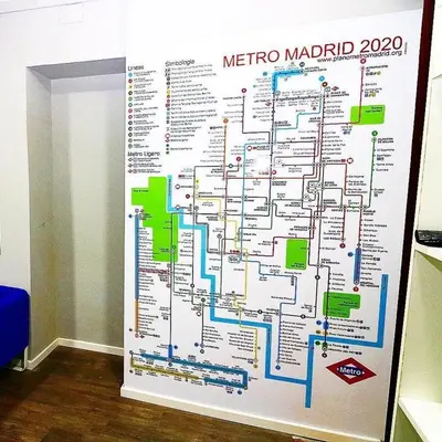 Plano de Madrid Downtown Hostel