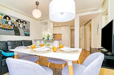 Zona de estar de Luxurious Apartment in Calle Atocha by Batuecas