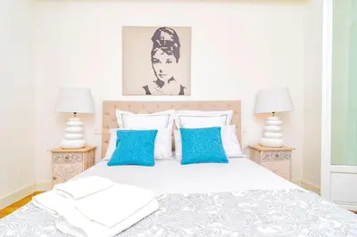 Cama o camas de una habitación en Luxurious Apartment in Calle Atocha by Batuecas