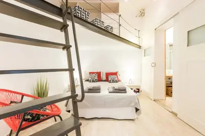 Cama o camas de una habitación en Central Apartment Madrid 45m² PMR