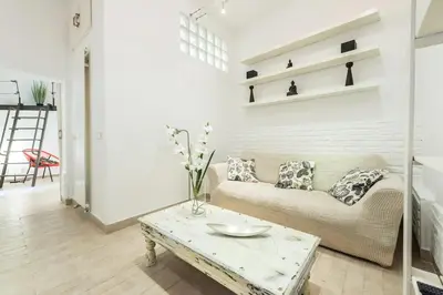 Zona de estar de Central Apartment Madrid 45m² PMR
