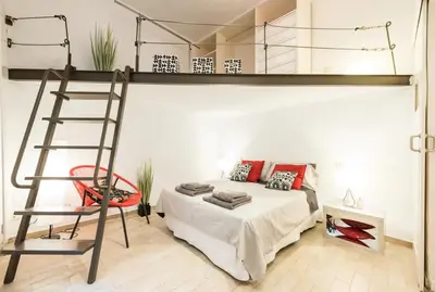 Cama o camas de una habitación en Central Apartment Madrid 45m² PMR