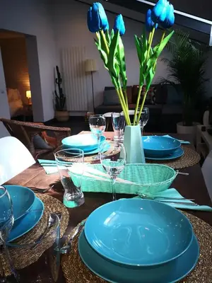 Zona de estar de Charming Apartment Madrid 57 m² + Internet