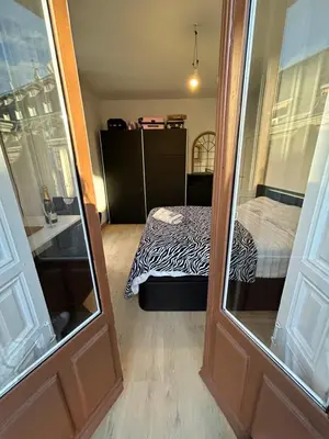 Cama o camas de una habitación en Room in Plaza Mayor