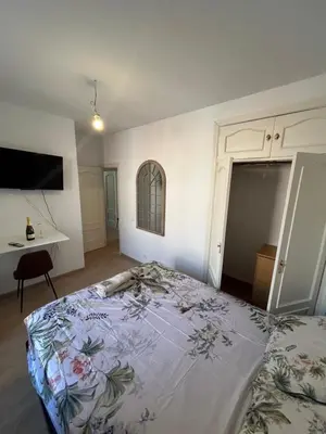 Cama o camas de una habitación en Room in Plaza Mayor