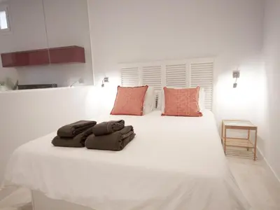 Cama o camas de una habitación en Apartamento con encanto en ópera