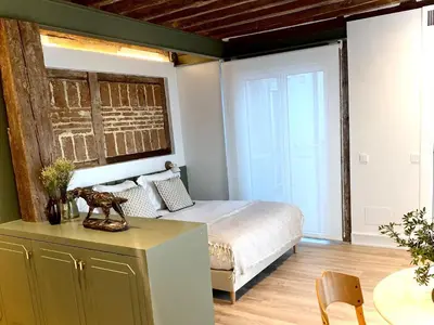 Cama o camas de una habitación en Apartamentos Principe 7