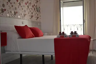 Zona de estar de Hostal Madrid Sol