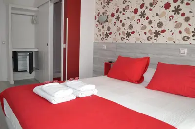 Cama o camas de una habitación en Hostal Madrid Sol