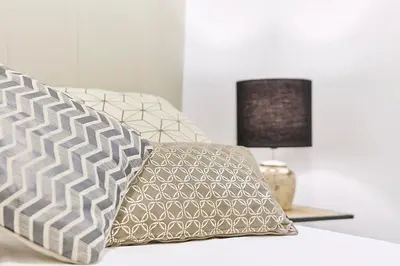 Cama o camas de una habitación en LEEWAYS APARTMENT XXX in GRAN VÍA