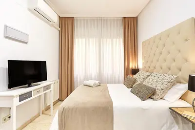 Una televisión o centro de entretenimiento en LEEWAYS LOFT XVI in GRAN VÍA