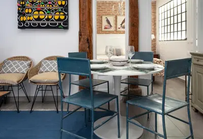 Zona de estar de Luxury Apartment museum mile. Air condicioning