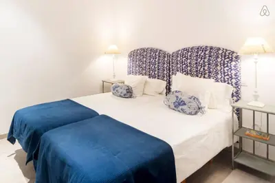 Cama o camas de una habitación en Fantastic Apartment in Madrid Center barrio de las Letras Caixaforum