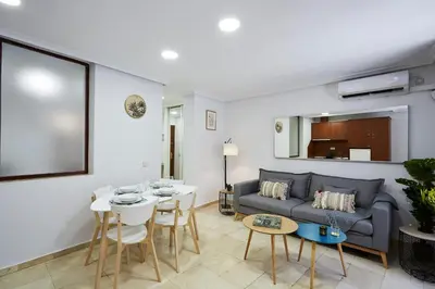 Zona de estar de LEEWAYS APARTMENT I in GRAN VÍA