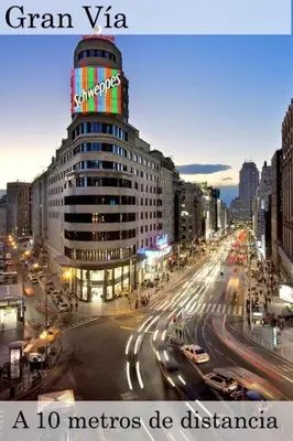 Vista general de Madrid o vista desde el apartamento