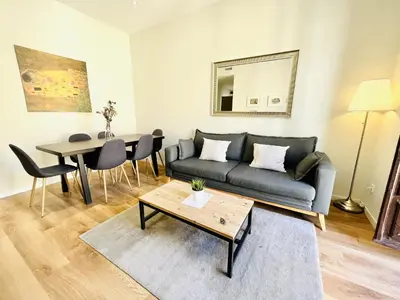 Zona de estar de dPLACE To Be - Luxury Apartment in Historic Center