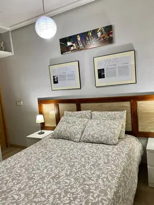 Cama o camas de una habitación en Centro Goya Apartamento