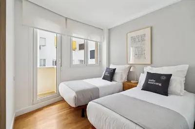 Cama o camas de una habitación en Limehome Madrid Calle de Nuñez de Balboa - estancia temporal
