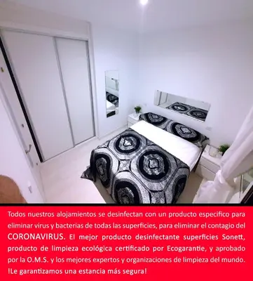 Cama o camas de una habitación en Marques de Goya Apartaments TPH