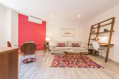 Zona de estar de Stylish 1-Bed Apartment in Salamanca Madrid