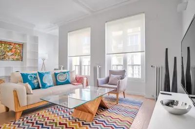 Zona de estar de Stylish 3-Bed Apartment in Madrid’s Golden Mile