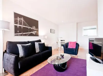 Zona de estar de Spacious Apartment in Argüelles, Madrid