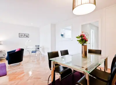 Zona de estar de Spacious Apartment in Argüelles, Madrid
