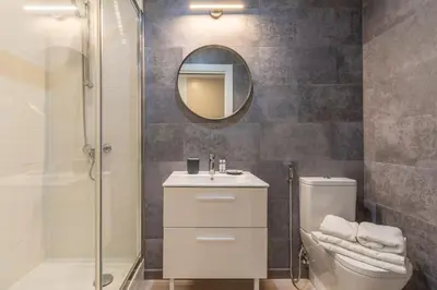 Un baño de Cozy Elegant Studio in Villanueva Madrid