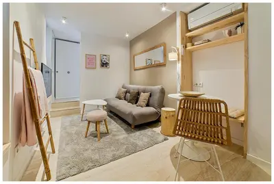 Zona de estar de Apartamentos Madrid Rio