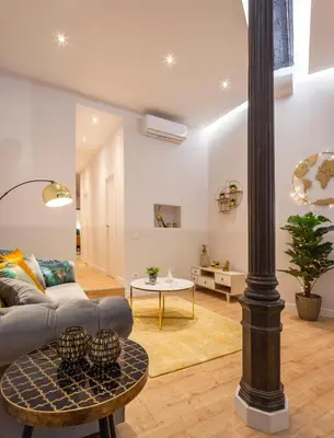 Zona de estar de MIMA Suites Chueca